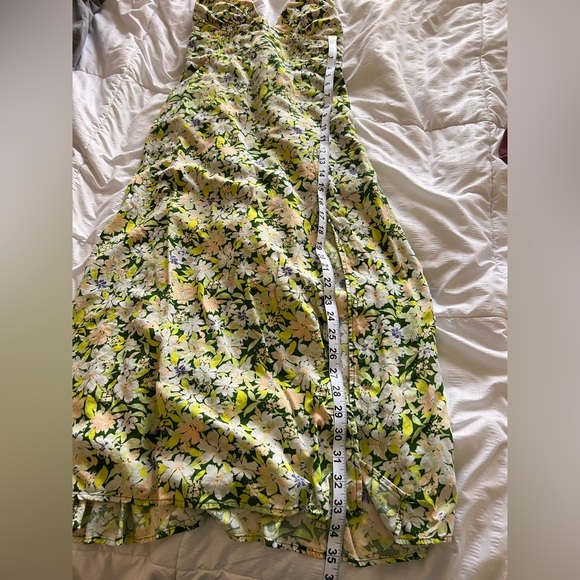 Urban Outfitters Floral V neck Spaghetti Strap Midi Dress with Slit. Small - Picture 10 of 11